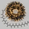 Catena Nastro di Luce 20,5 m, sensore di movimento, 1000 miniled bianco caldo, cavo nero