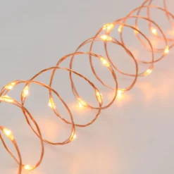 Catena rame 22,5 m, 300 microled bianco extra caldo