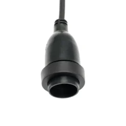 Catenaria con 8 portalampade pendenti E27, h 70 cm, 5 metri, cavo nero, prolungabile