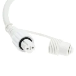 Catenaria con 8 portalampade pendenti E27, h 70 cm, 5 metri, cavo bianco, prolungabile