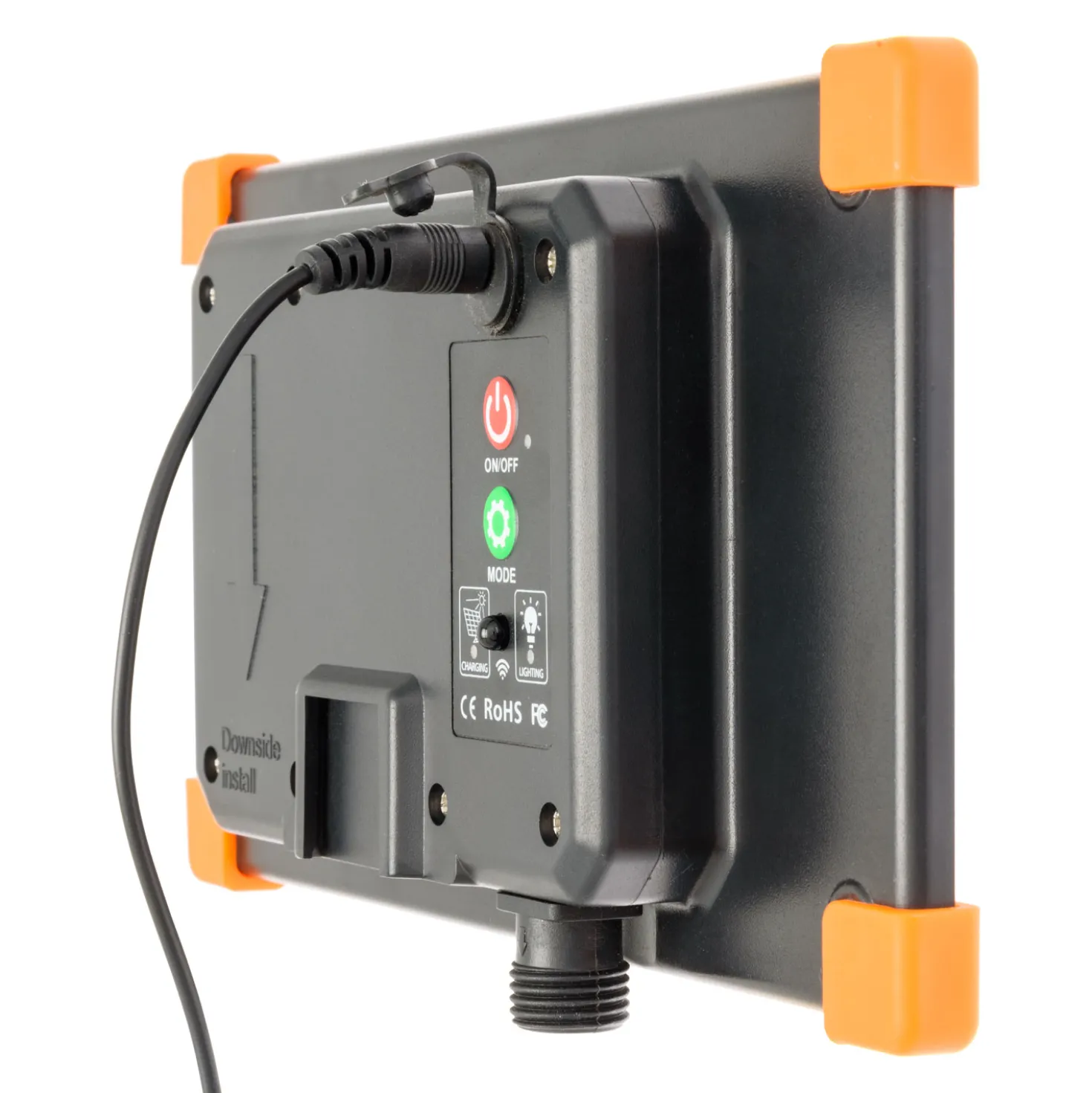 Catena solare 60 m, 1200 miniled bianco caldo, cavo verde, Power Bank con ricarica USB