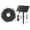 Catena solare Nastro di Luci, 20 m, 1000 led bianco caldo con Power Bank e ricarica USB