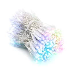 Catena Twinkly Plus RGB e Bianco caldo, 25 metri, 250 Led, cavo trasparente