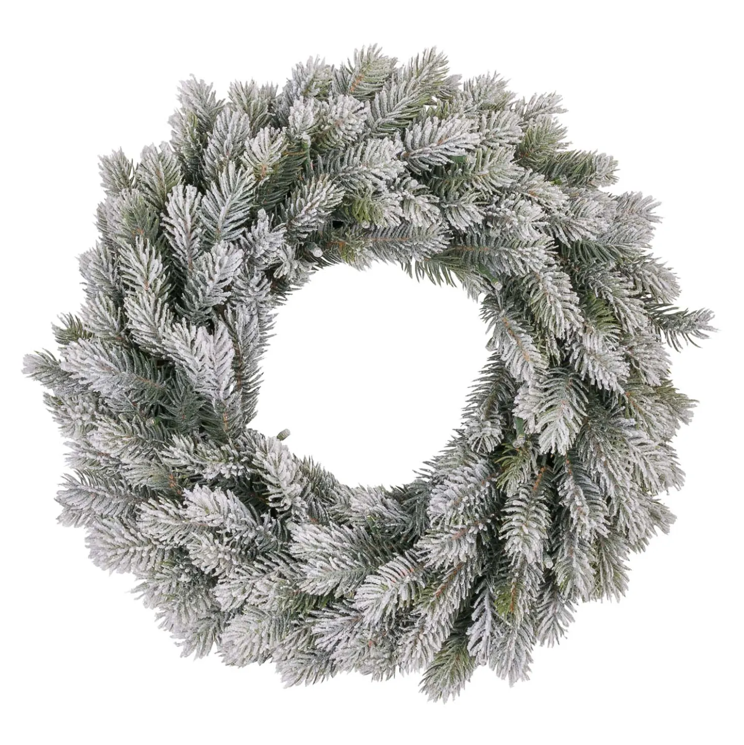 Corona Alpino in finto pino a batteria Ø 40 cm, 50 led integrati bianco caldo
