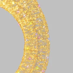 Corona Bianca 3D Ø 110 cm, microled bianco caldo e RGB, uso interno