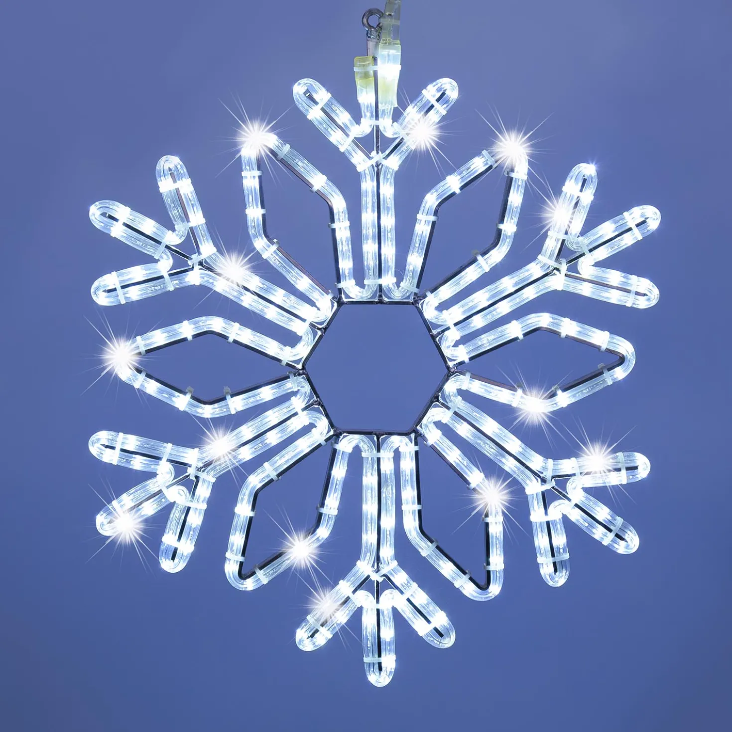Cristallo di Neve in tubo luminoso, 52 x h 60 cm, 244 led bianco freddo