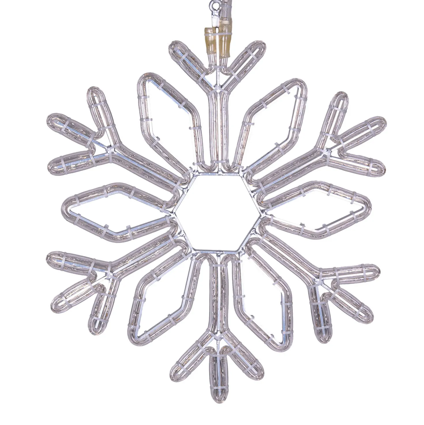 Cristallo di Neve in tubo luminoso, 52 x h 60 cm, 244 led bianco freddo