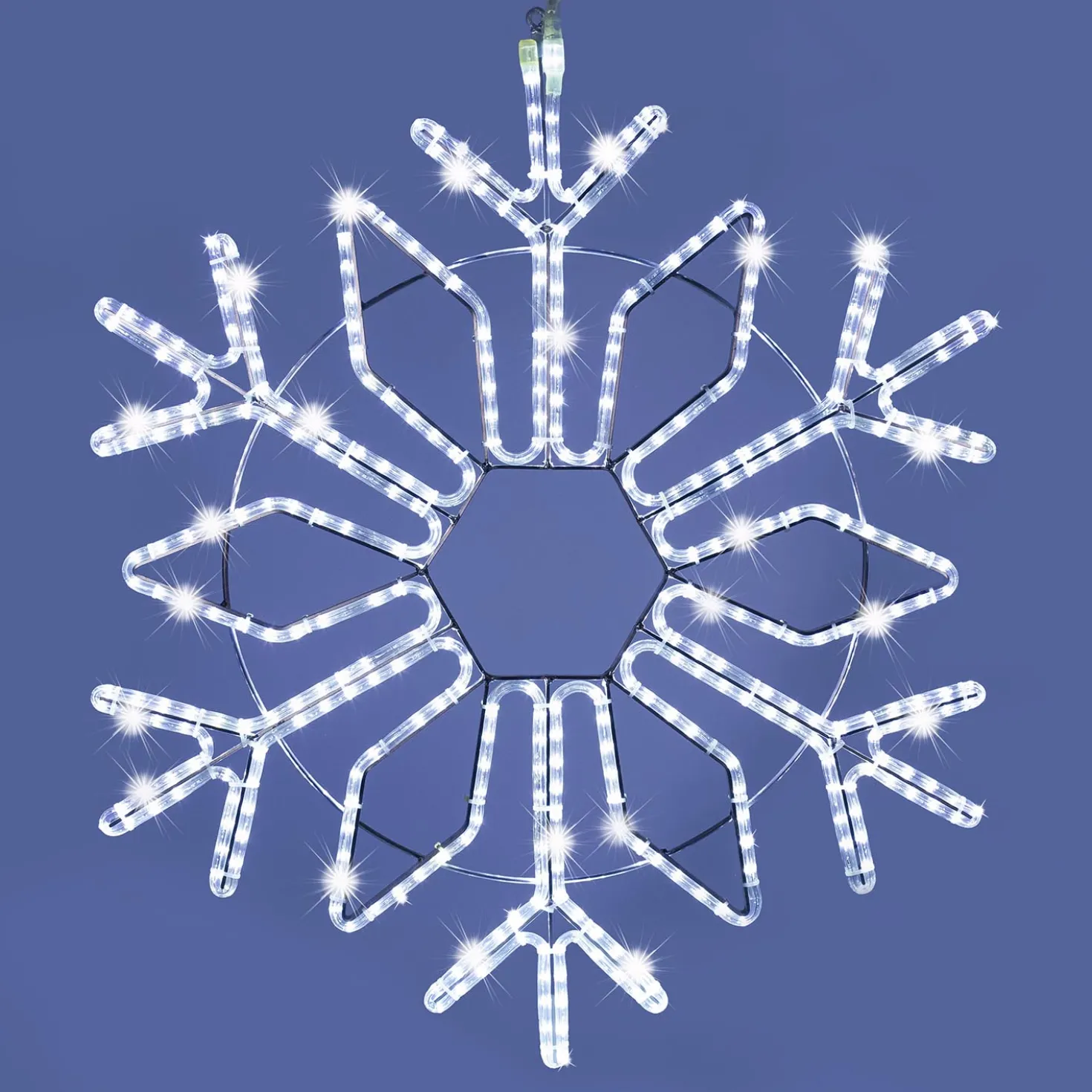 Cristallo di Neve in tubo luminoso, 87 x h 100 cm, 427 led bianco freddo