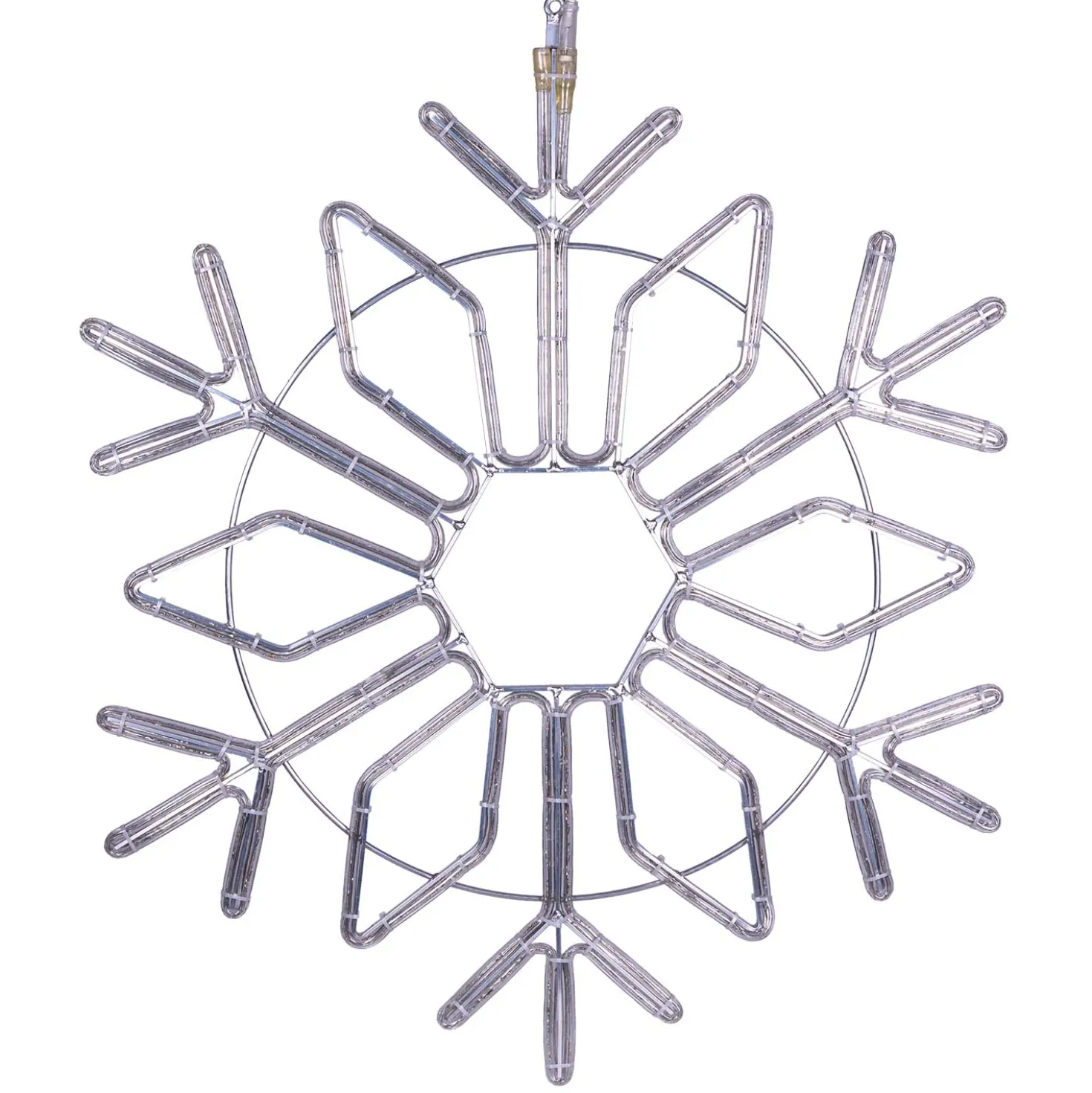 Cristallo di Neve in tubo luminoso, 87 x h 100 cm, 427 led bianco freddo