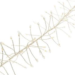 Festone di Luce argento 5 m, 1200 microled bianco caldo e bianco freddo