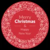 Gobo Corona Merry Christmas and Happy New Year per proiettori professionali, Ø37-23 mm