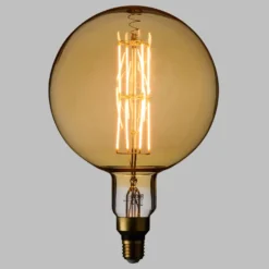 Lampadina led di 8 watt globo Ø 200 mm dimmerabile a sospensione, 3 m di cavo bianco
