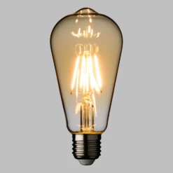 Lampadina Vintage Edison, 64 mm, E27, bianco caldo, 4 watt, dimmerabile