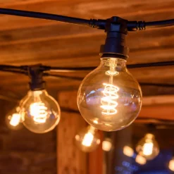 Lampadina Vintage Globo, filamento led a spirale, 4W