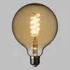 Lampadina Vintage Globo, filamento led a spirale, 4W