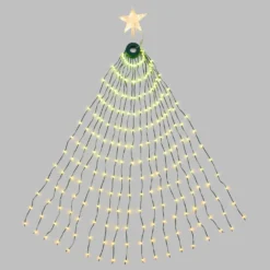 Mantello di luci con Stella per albero di Natale h. 195 cm, 440 gocce di luce RGB