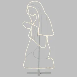 Maria in tubo effetto neon, led bianco caldo