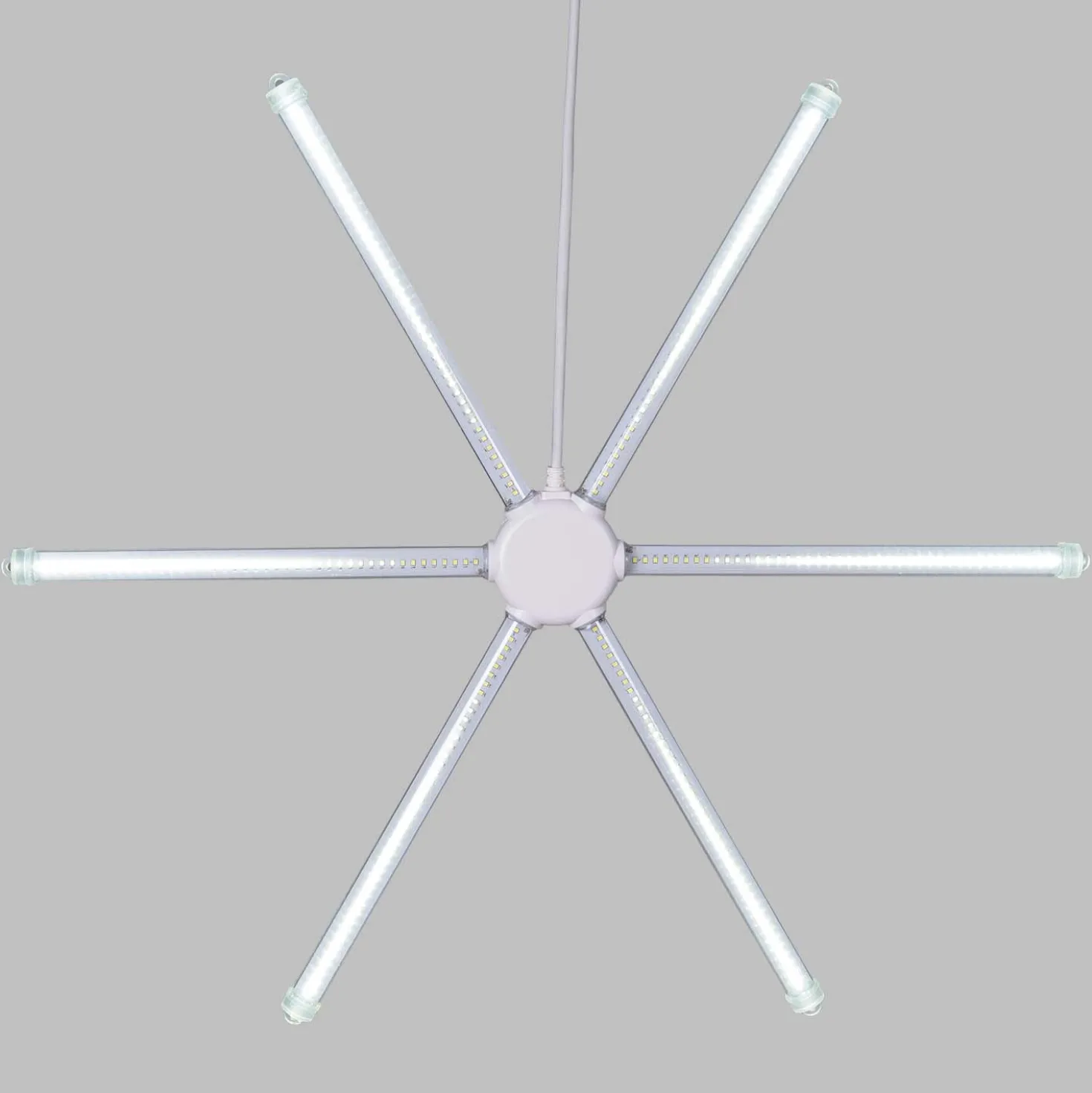 Meteora 6 tubi, Ø 67 cm, 504 SMD Led bianco freddo