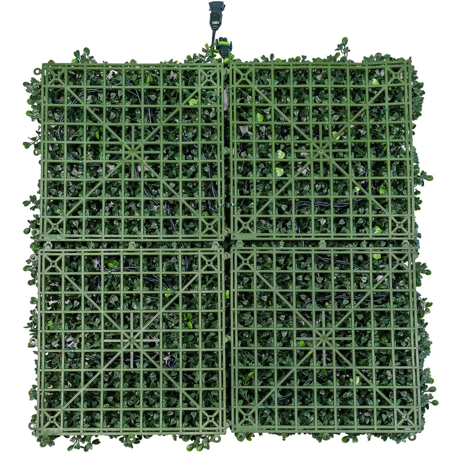 Pannello di Bosso artificiale verde scuro Green Wall Light, 16 maxiled Dual Color bianco caldo