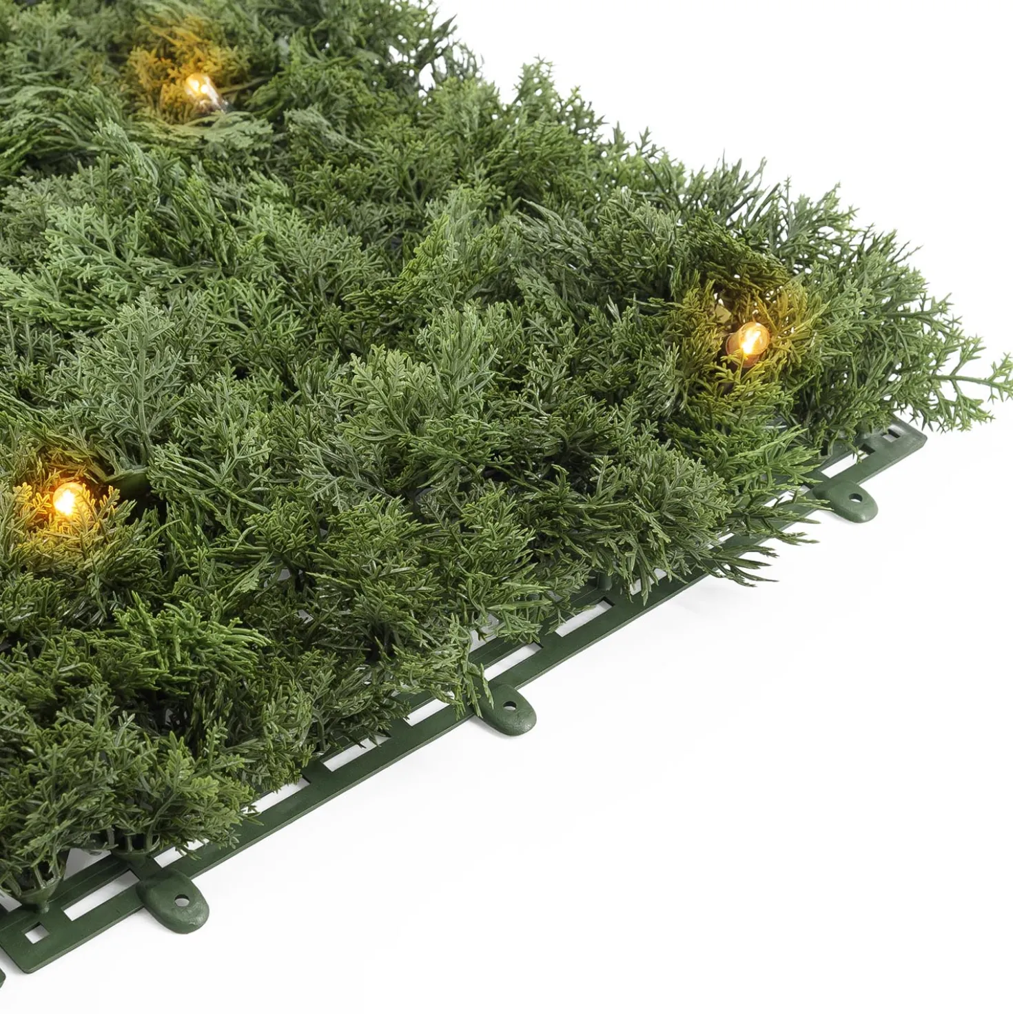 Pannello di Lichene artificiale verde bosco Green Wall Light, 16 maxiled Dual Color bianco caldo