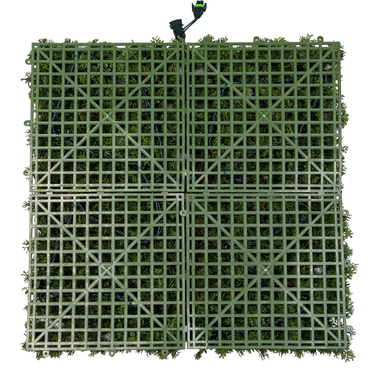 Pannello di Lichene artificiale verde bosco Green Wall Light, 16 maxiled Dual Color bianco caldo