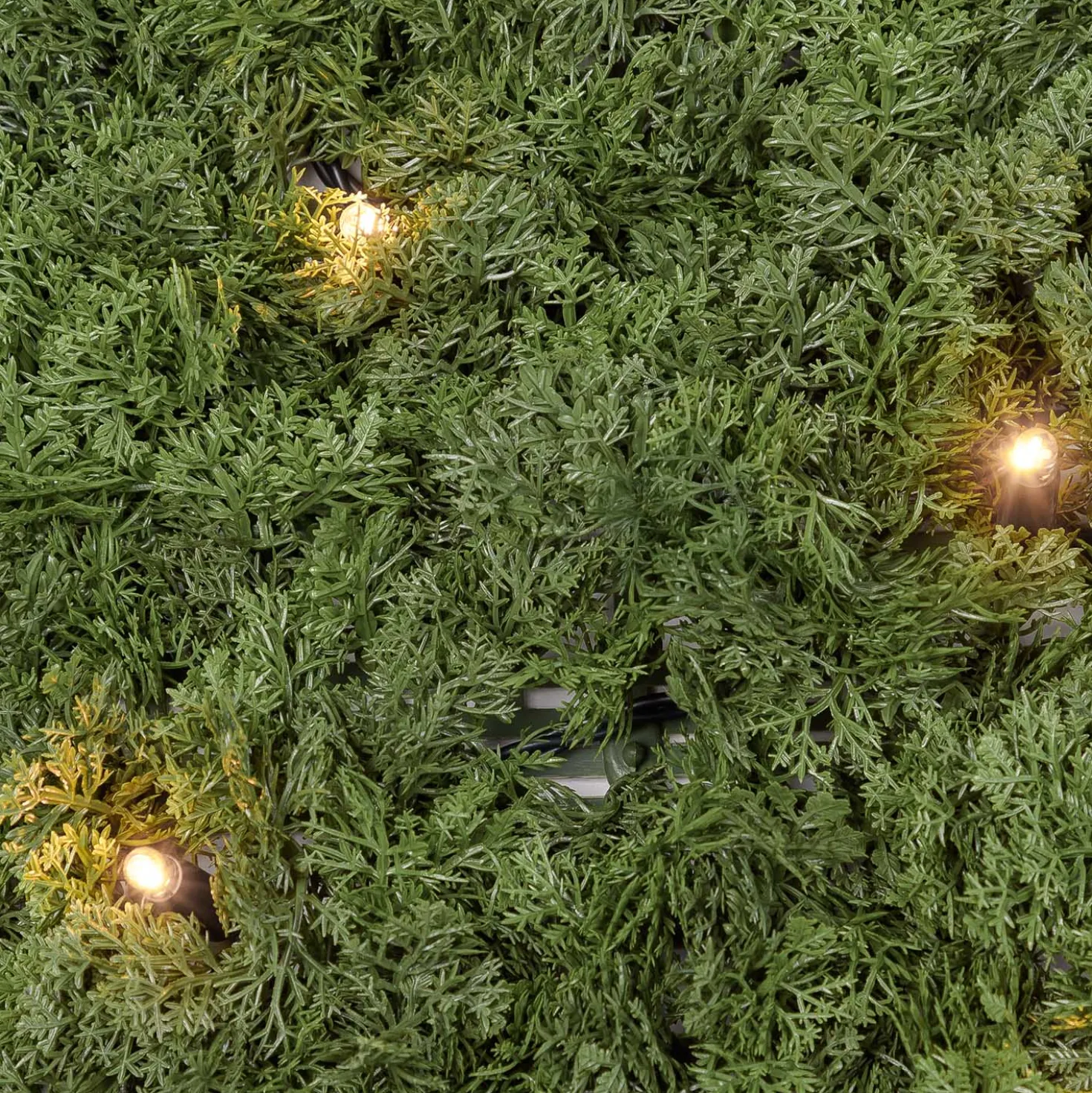 Pannello di Lichene artificiale verde bosco Green Wall Light, 16 maxiled Dual Color bianco caldo
