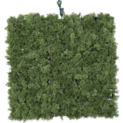 Pannello di Lichene artificiale verde bosco Green Wall Light, 16 maxiled Dual Color bianco caldo