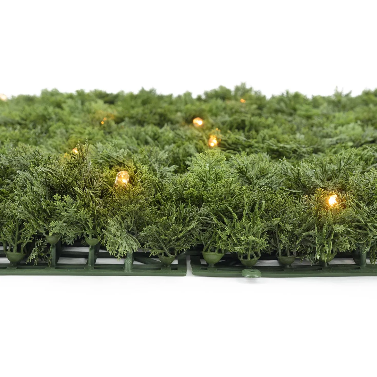 Pannello di Lichene artificiale verde bosco Green Wall Light, 16 maxiled Dual Color bianco caldo
