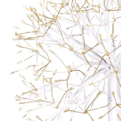Piantana Ramo sfera RICCO bianco, h 115 cm, 384 microled bianco caldo, uso interno