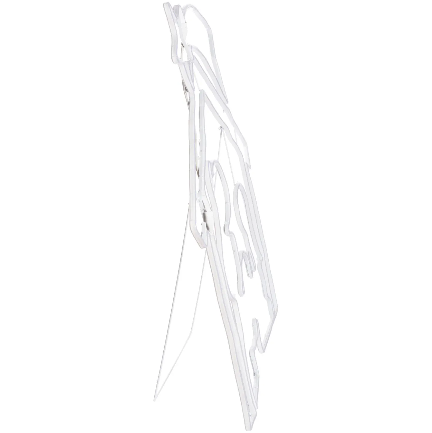 Presepe effetto neon h 115 cm, led bianco caldo