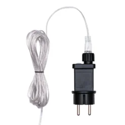 Pupazzo di Neve 3D in acrilico trasparente, h 105 cm, 220 Dual LED bianco caldo e freddo