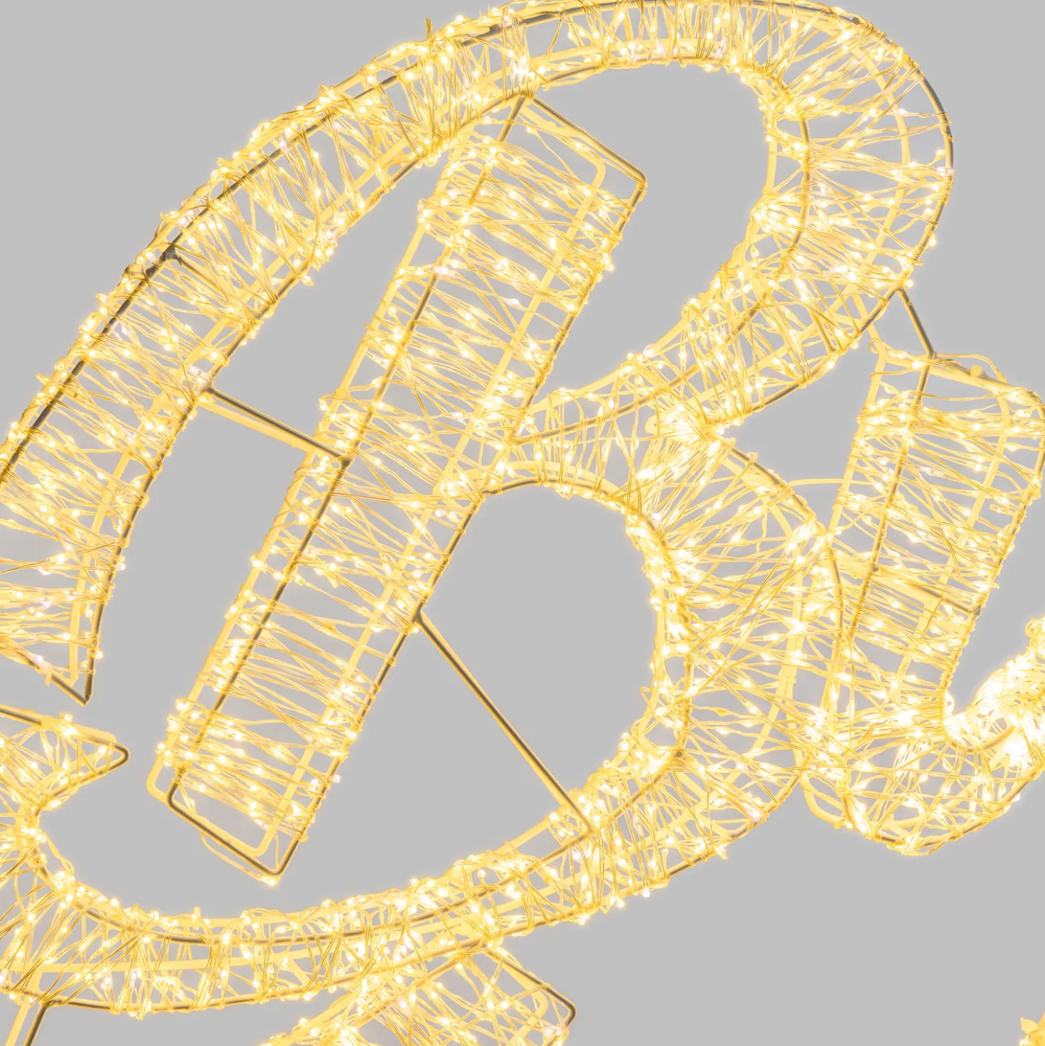 Scritta Buon Natale 3D, 135 x h 75 cm, 6500 microled bianco caldo e freddo, uso esterno