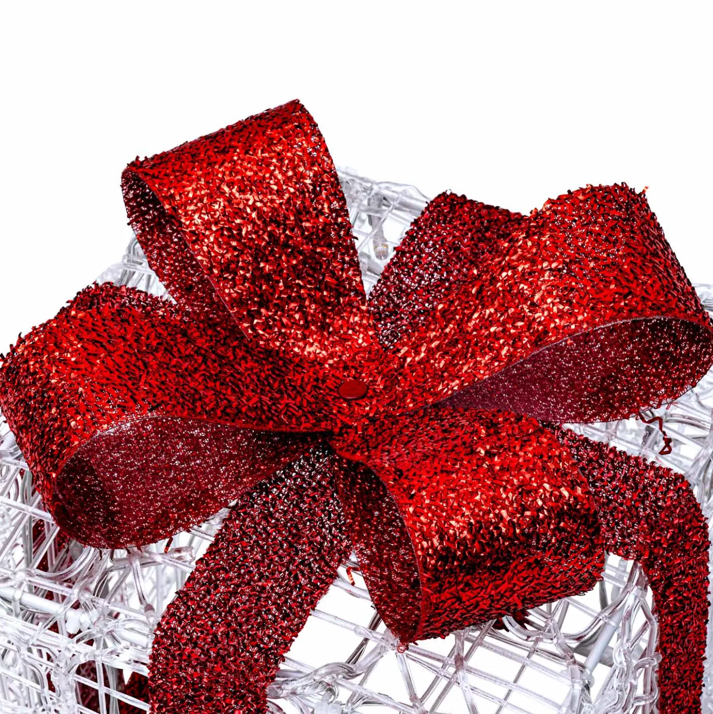 Set 3 Pacchi Regalo in acrilico, 240 Dual Color LED bianco caldo e bianco freddo