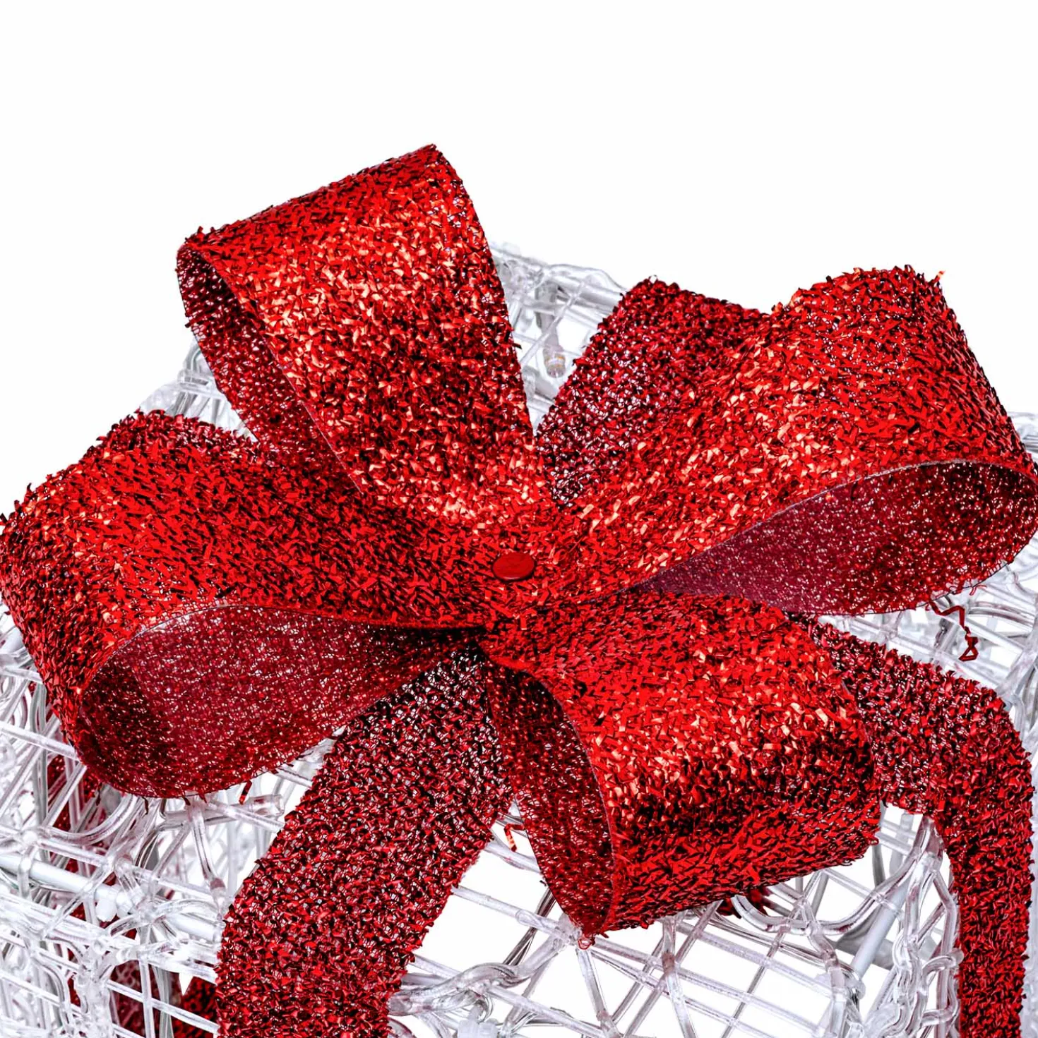 Set 3 Pacchi Regalo in acrilico, 120 Dual Color LED bianco caldo e bianco freddo