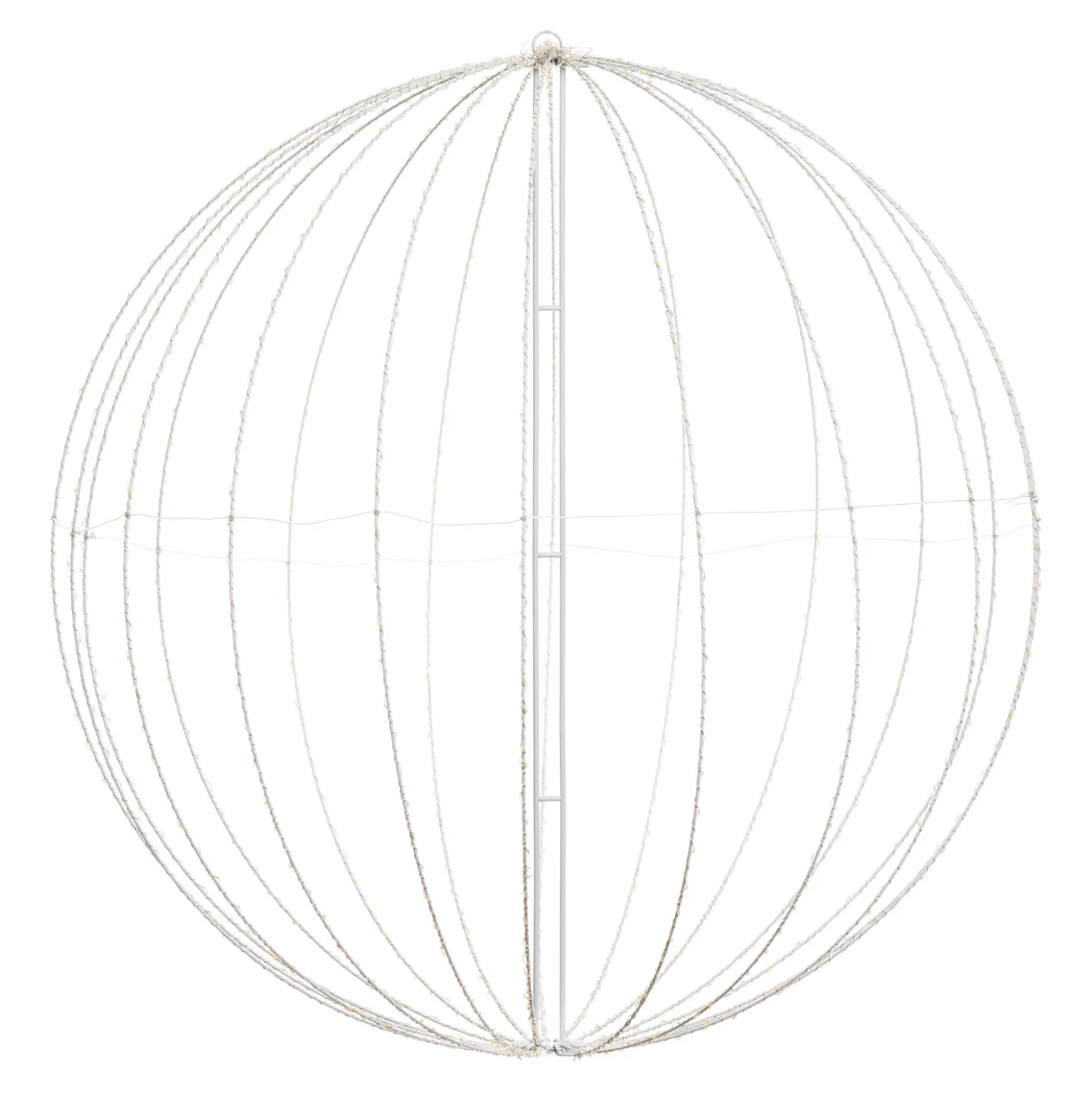 Sfera bianca ripiegabile 3D, Ø 94 cm, microled bianco caldo e freddo, uso interno