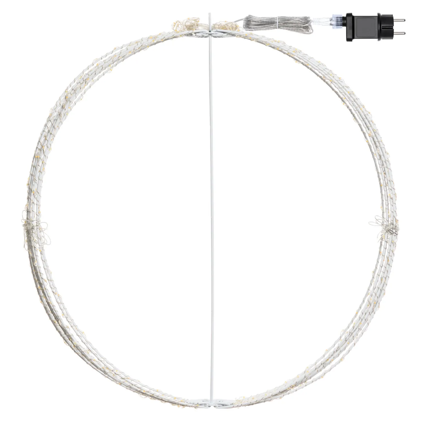 Sfera bianca ripiegabile 3D, Ø 54 cm, microled bianco caldo e freddo, uso interno