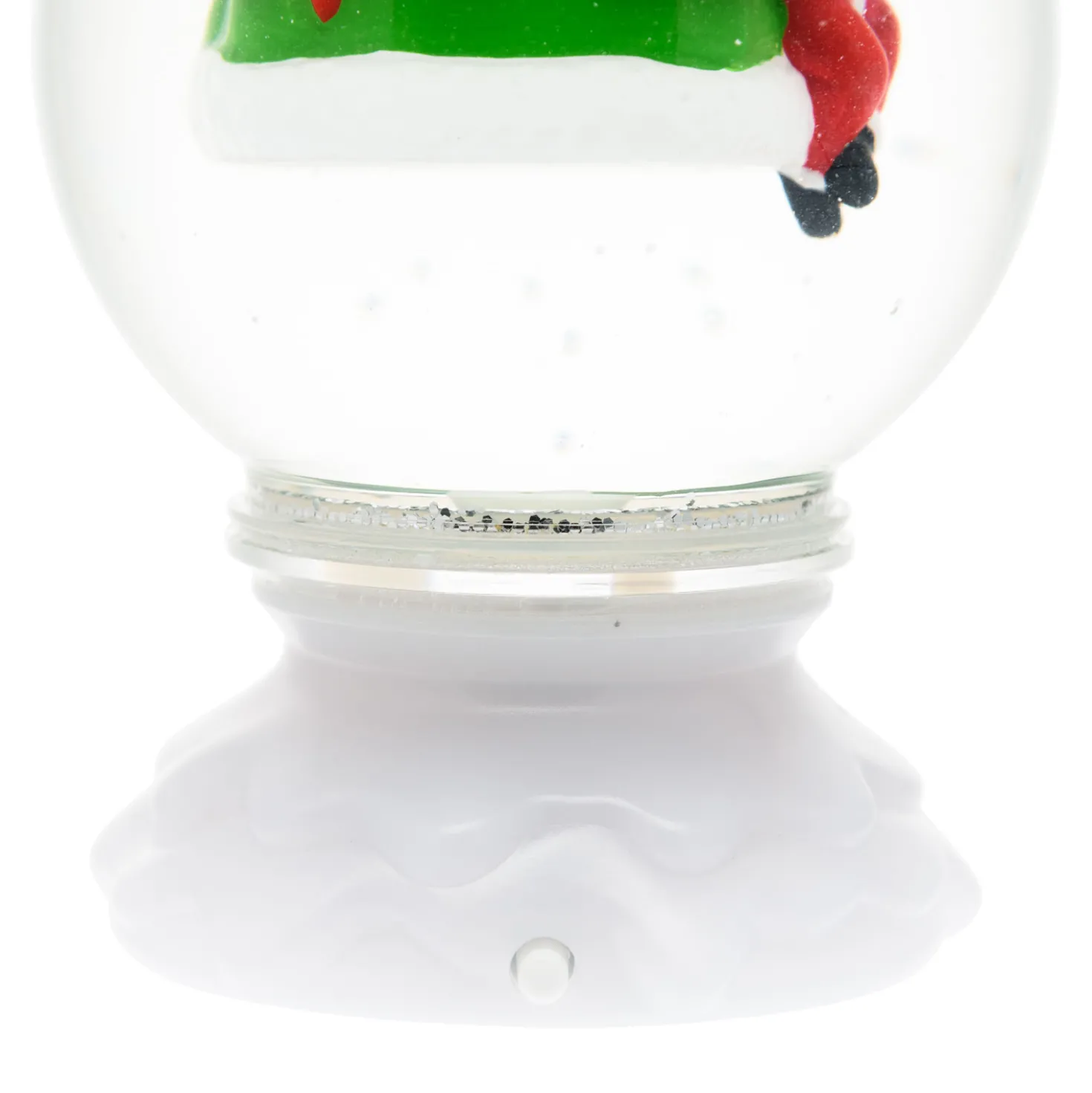 Sfera con Albero e Babbo Natale, led RGB cambiacolore