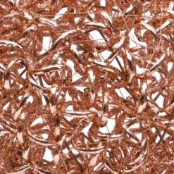 Sfera 3D Rose Gold, filo a spirale, ∅25 cm, 200 microled bianco caldo