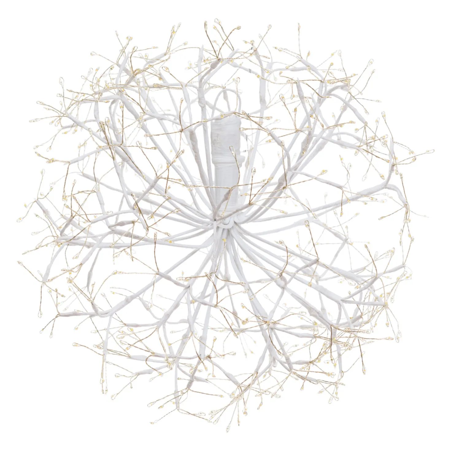 Sfera RICCO con rami bianchi, Ø 40 cm, 576 microled bianco caldo, uso interno