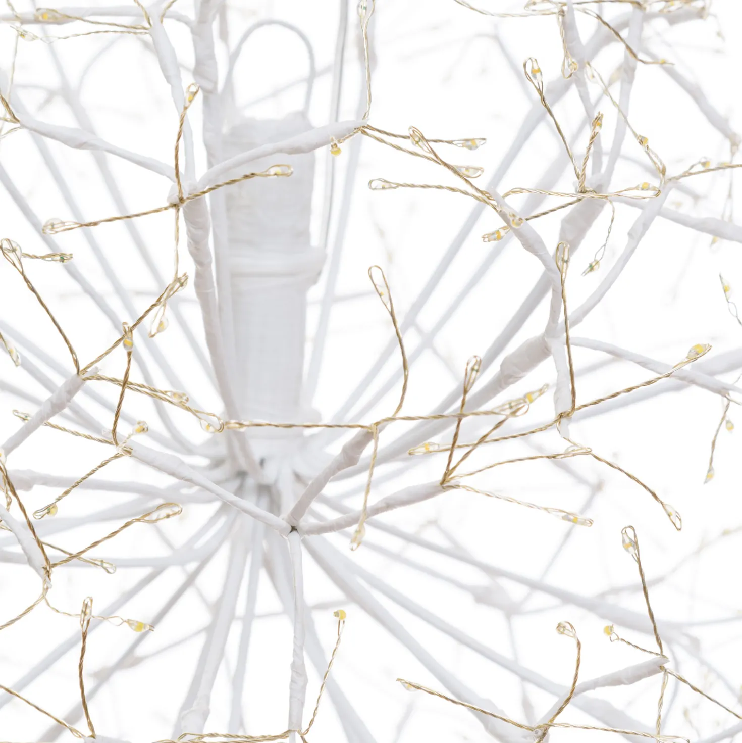 Sfera RICCO con rami bianchi, Ø 40 cm, 576 microled bianco caldo, uso interno