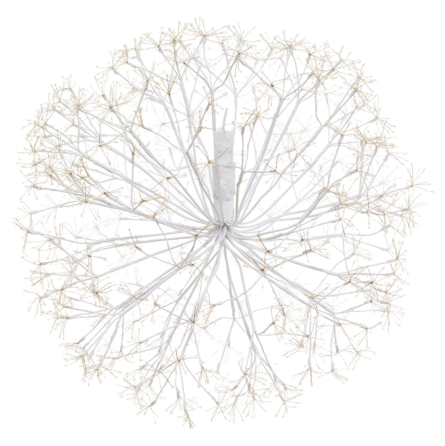 Sfera RICCO con rami bianchi, Ø 80 cm, 2500 microled bianco caldo, uso interno