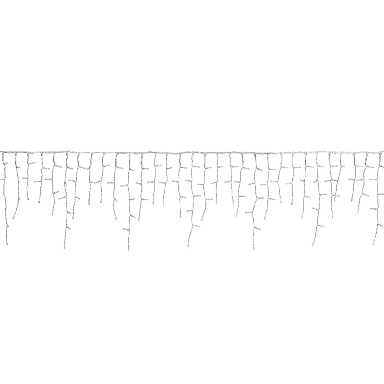 Stalattite Connect+ 5 x h 0,36 m, 400 led bianco caldo e bianco freddo, cavo trasparente, prolungabile