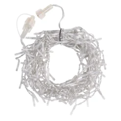 Stalattite Connect+ 5 x h 0,36 m, 400 led bianco caldo e bianco freddo, cavo trasparente, prolungabile