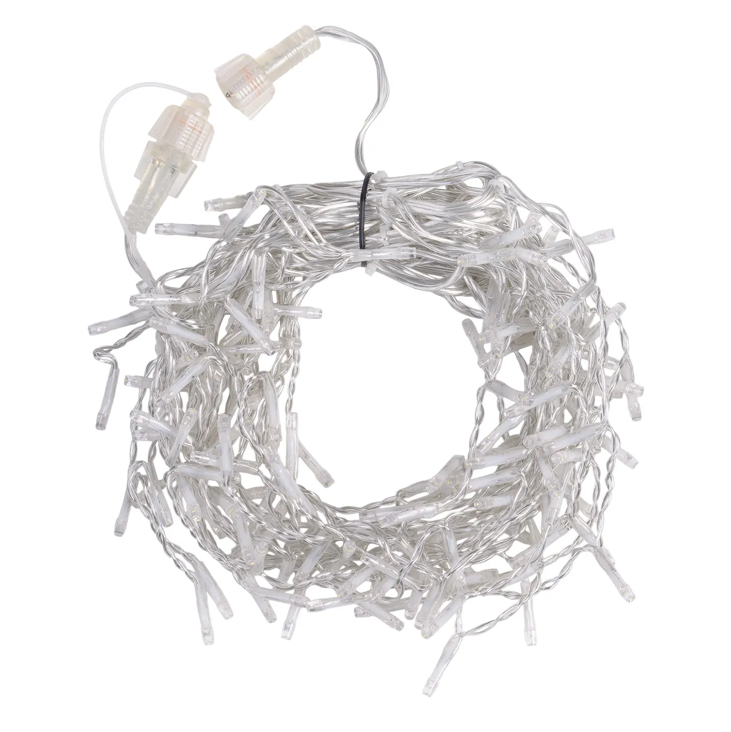 Stalattite Connect+ 5 x h 0,36 m, 400 led bianco caldo e bianco freddo, cavo trasparente, prolungabile