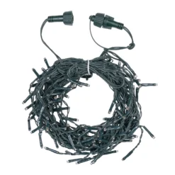 Stalattite Connect+ 2 x h 0,36 m, 160 led bianco caldo, cavo verde, prolungabile