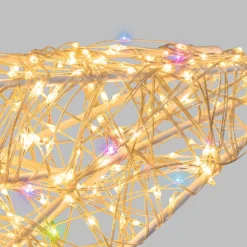 Stella Bianca 3D Ø 35 cm, microled bianco caldo e RGB, uso interno