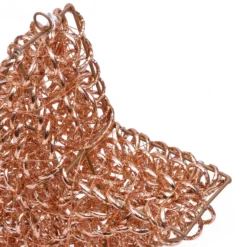 Stella 3D Rose Gold, filo a spirale, ∅38 cm, 400 microled bianco caldo