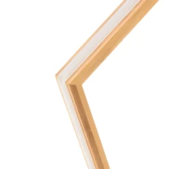 Stella in legno naturale, 75 cm, led bianco caldo, uso interno