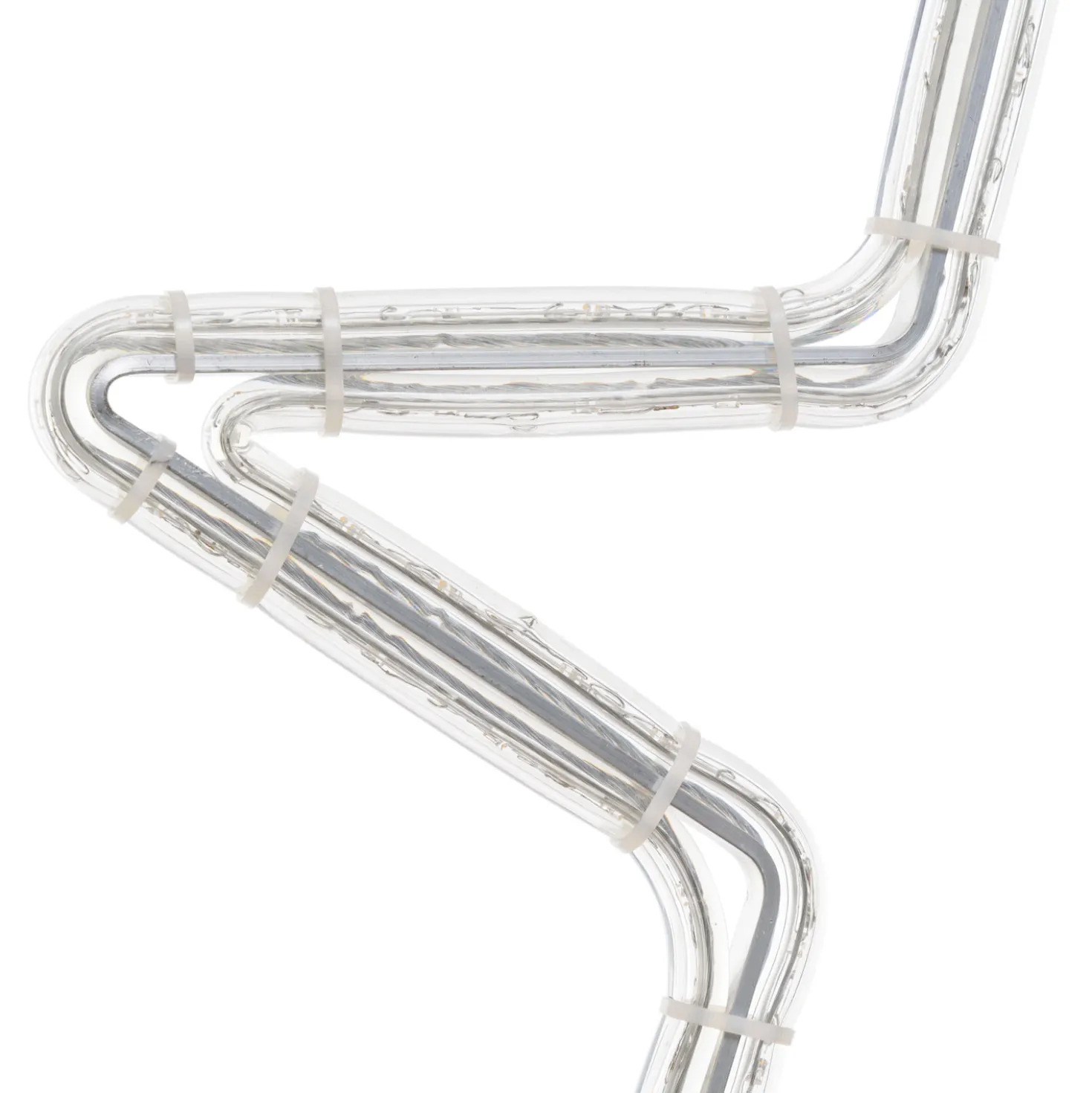 Stella in tubo luminoso, 47 x 45 cm, 116 led bianco caldo