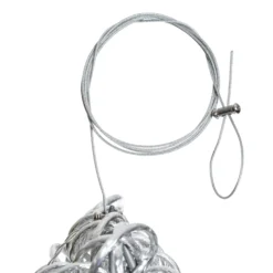 Stella luminosa in alluminio argento Ø 60 cm, 100 led bianco caldo